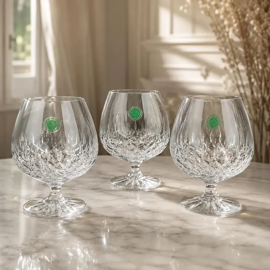 Vintage Galway Irish Crystal Brandy Glass, Cognac Snifter, Choose 1, 2 or 3