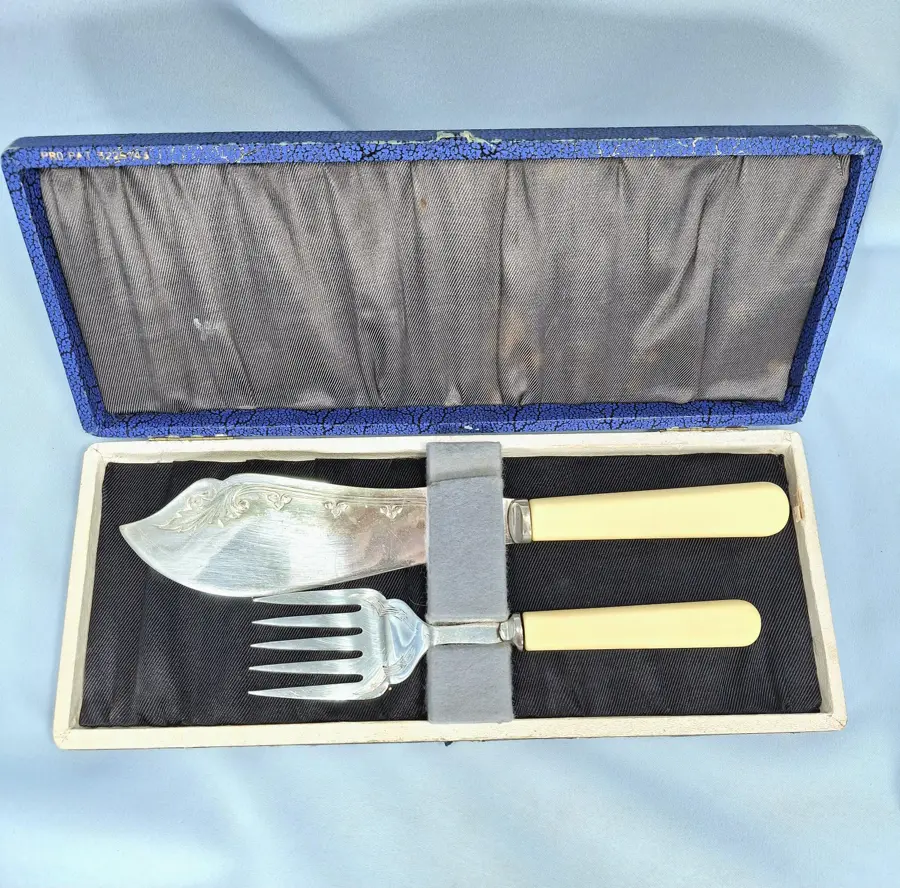 Silver Plated Fish Cutlery Set in Original Box