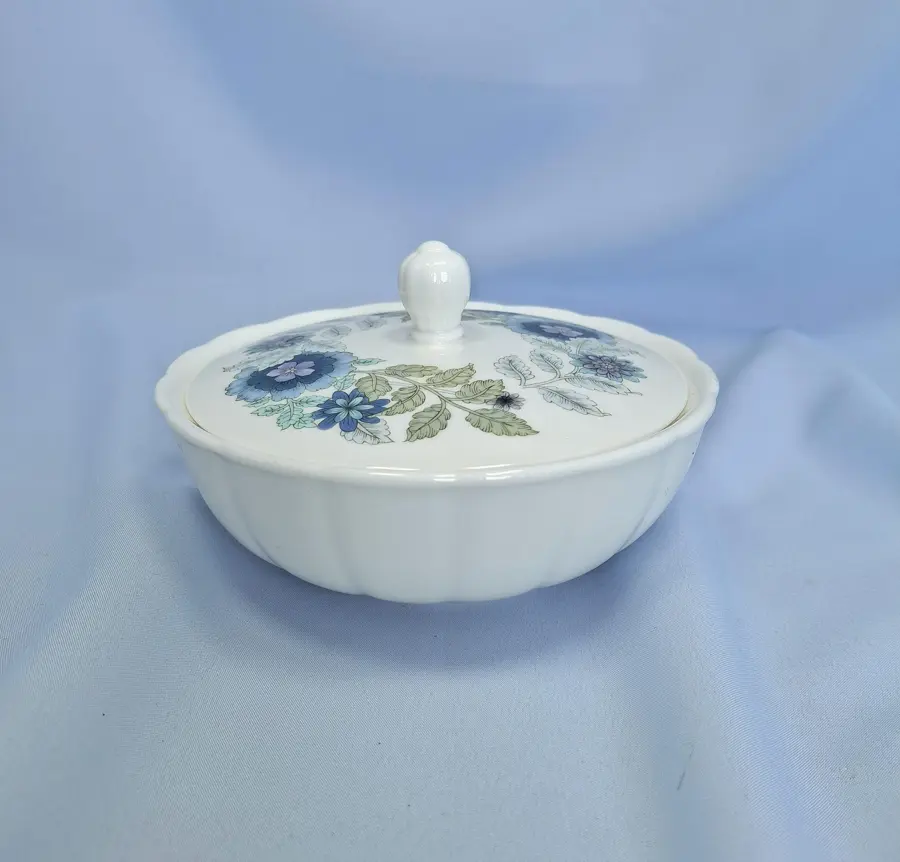 Vintage Wedgwood Sugar bowl with lid Bone China or Candy Dish