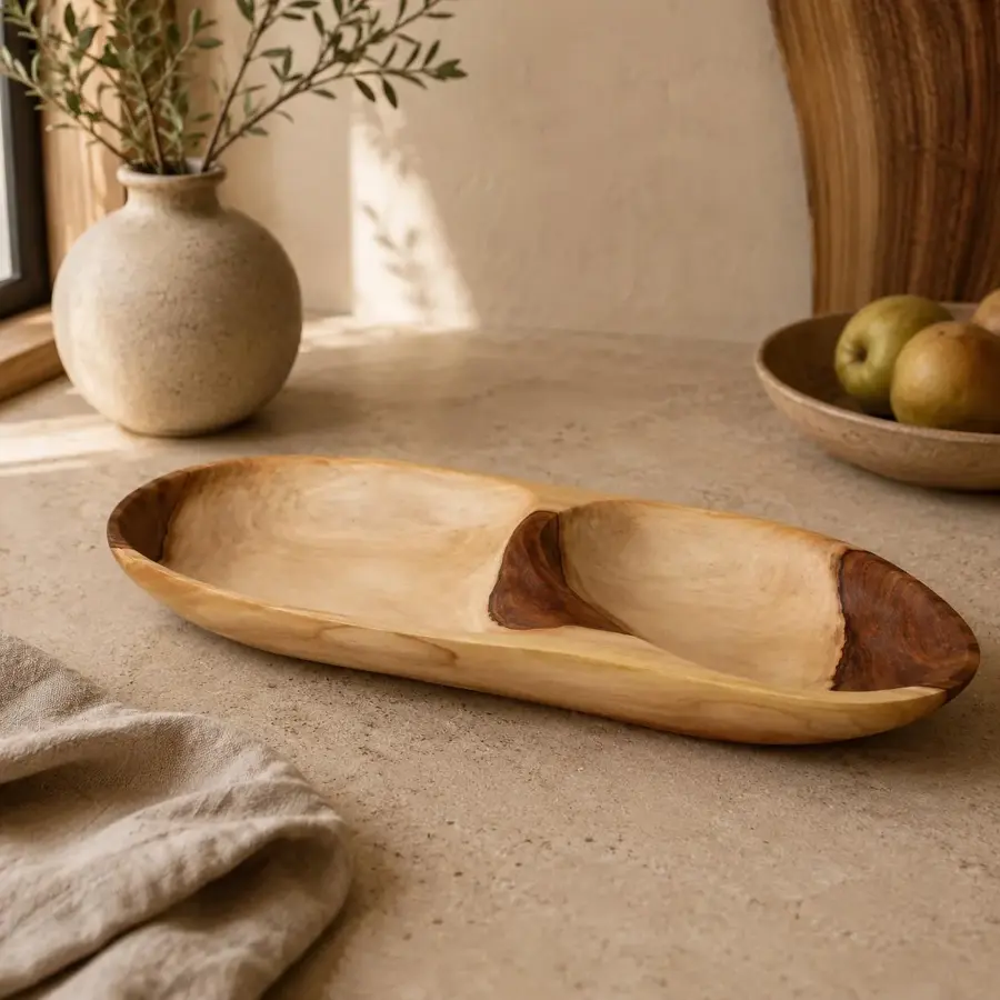 Hand Carved Wooden Bowl