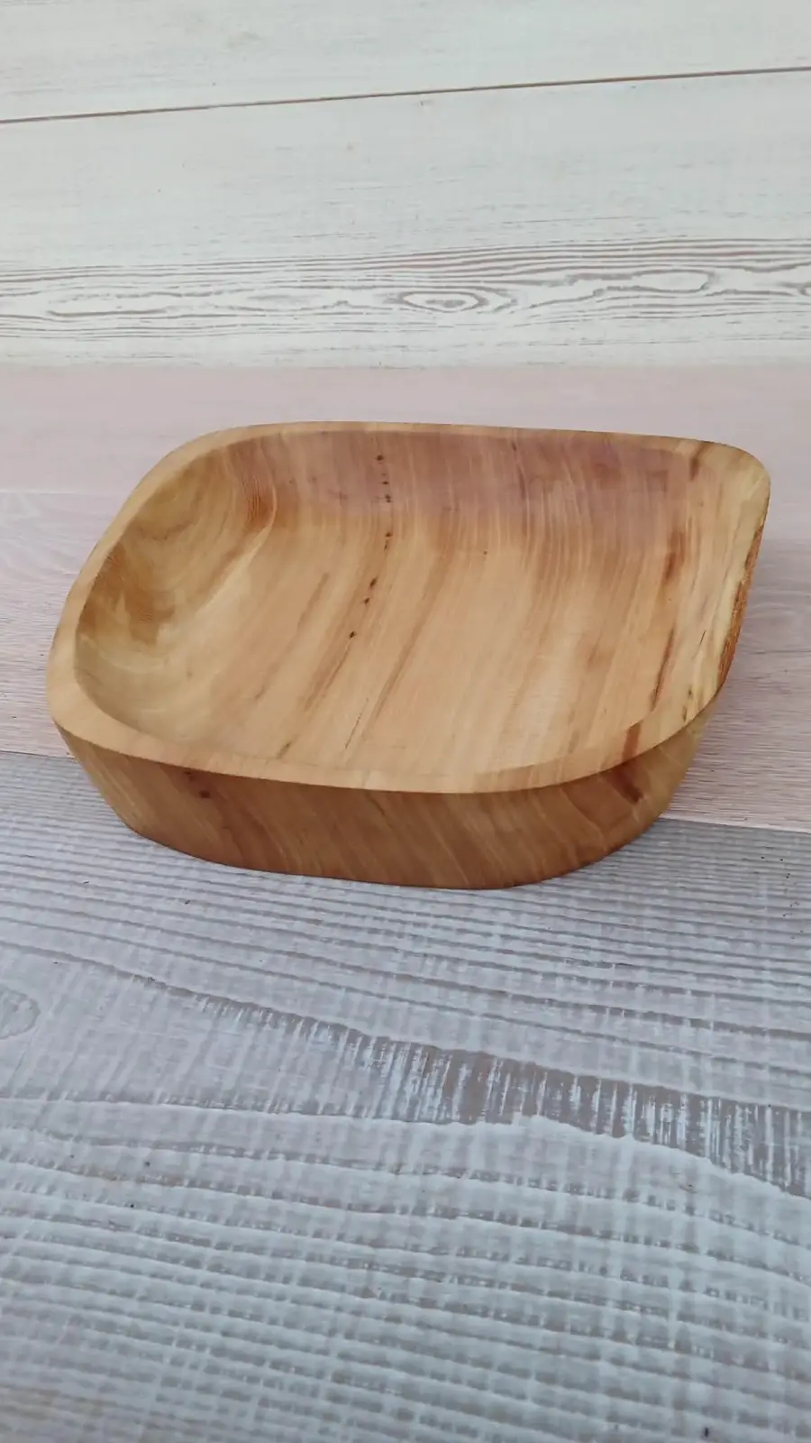 Wooden Bowls, Trinket Dish, Handmade Pear and Olive Wood Bowl