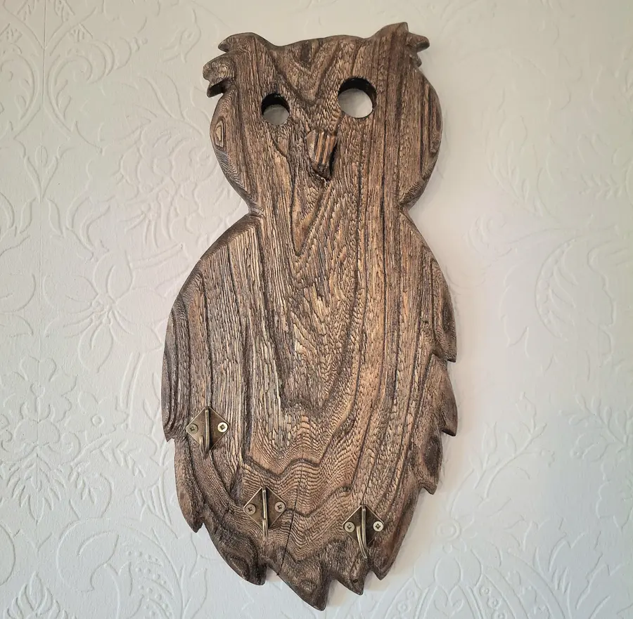 Handmade Elm Coat Rack: Rustic Farmhouse Wall Hanger