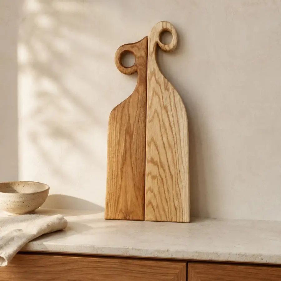 Sets Walnut Wood Chopping Board: Handmade Wooden Cutting Board, Rustic Serving Platter