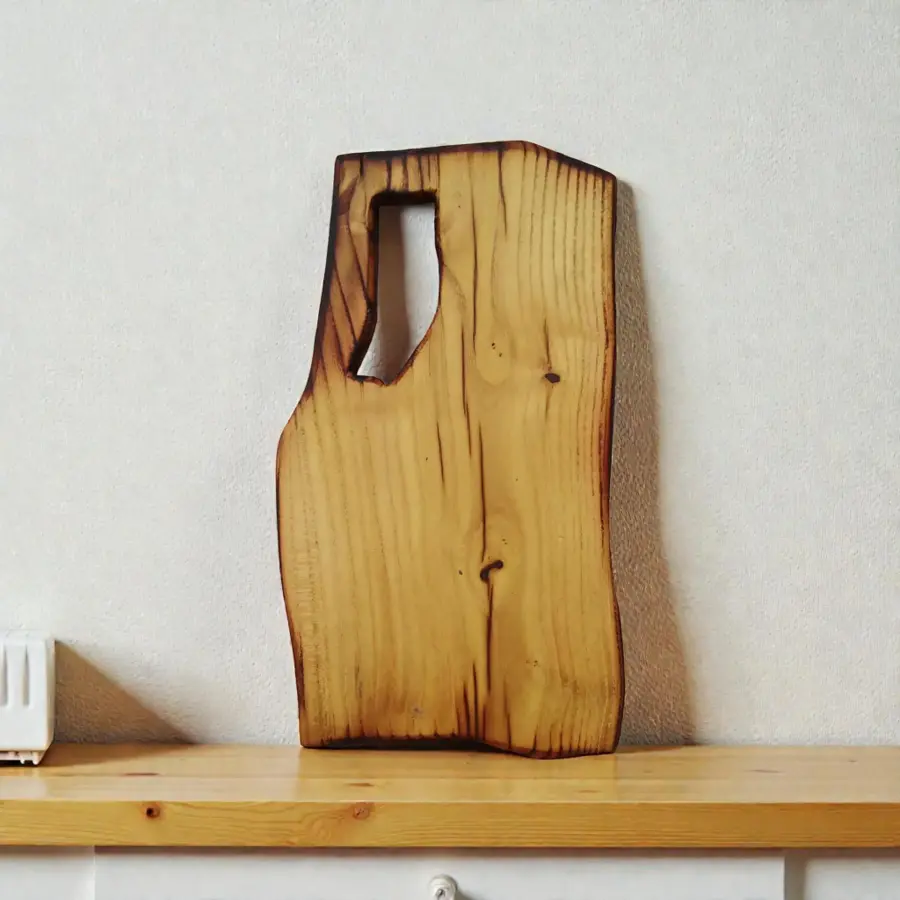 Handmade Wooden Chopping Board: Rustic Cutting Cheese Board