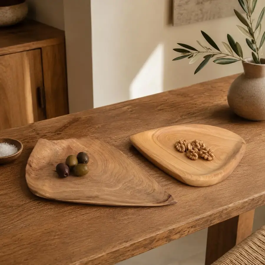 Handmade Walnut Wood Bowl