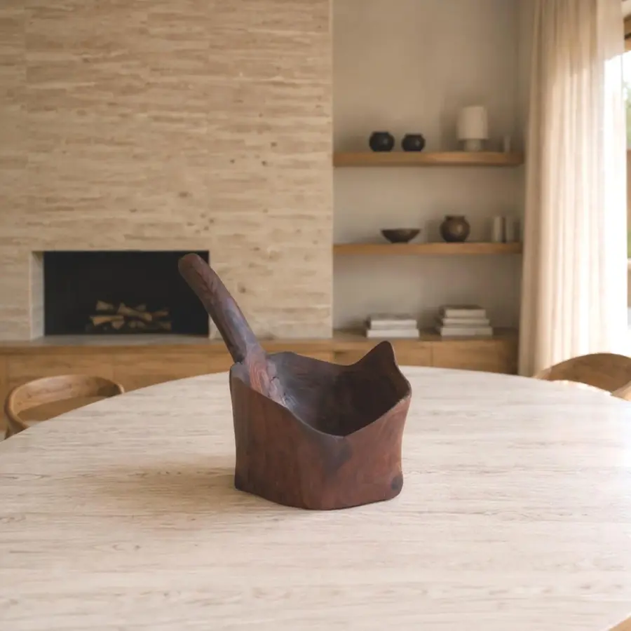 Handmade Wooden Bowl from russian Olive, Unique Wooden Tableware