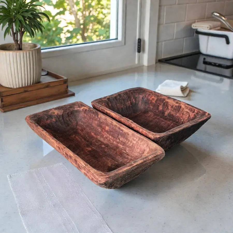 Handcarved Alder Wood Bowl: Rustic Wooden Bowl