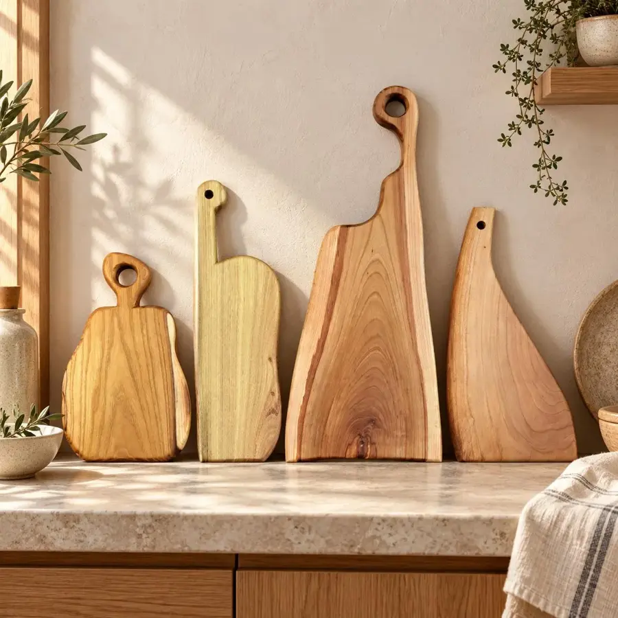 Handcrafted Cutting Board: Mulberry & Apple Wood Chopping Charcuterie Cheese Serving Platter