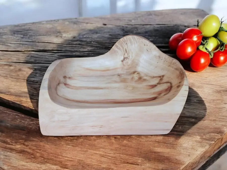 Handmade Burl Maple Bowl
